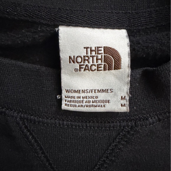 The North Face Black Crewneck Sweatshirt with White Logo - Picture 2 of 3